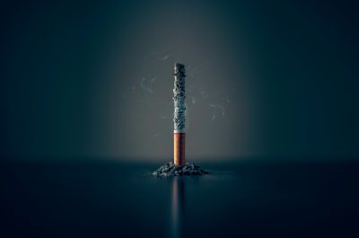 A burned cigarette 